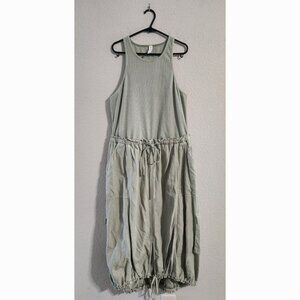 Daily Practice Anthropologie Be Bold Racerback Twofer Dress Sage Green size XL